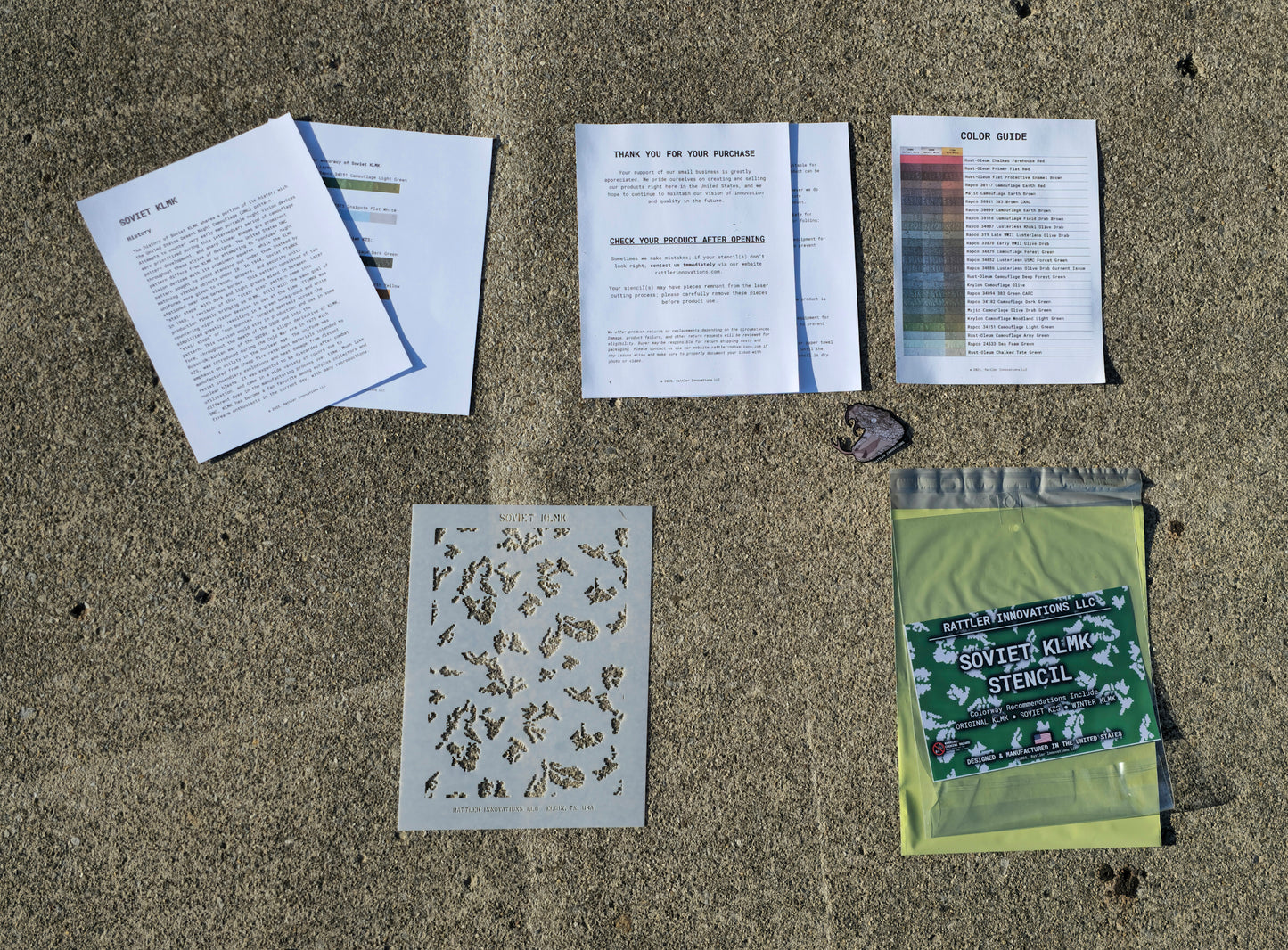 Soviet KLMK Reusable Stencil