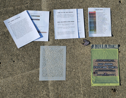East German Strichtarn | Paint + Stencil Bundle Rattler Innovations LLC