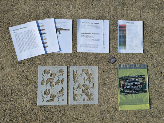 Rhodesian Brushstroke | Paint + Stencil Bundle Rattler Innovations LLC