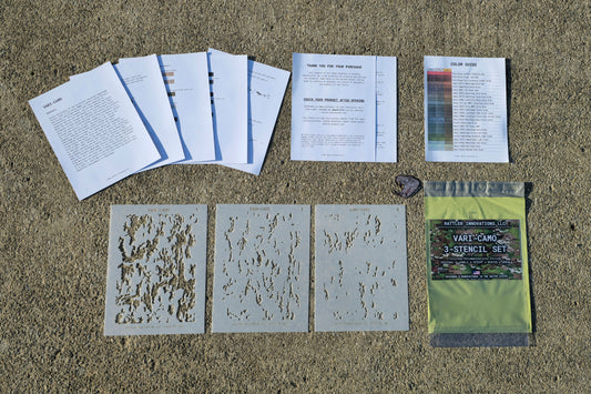 Vari-Camo Reusable 3-Stencil Set