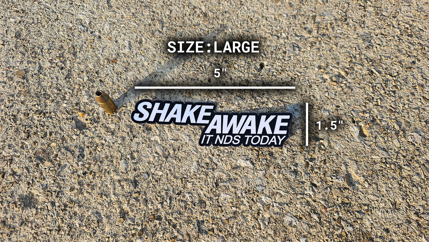 Shake Awake Sticker
