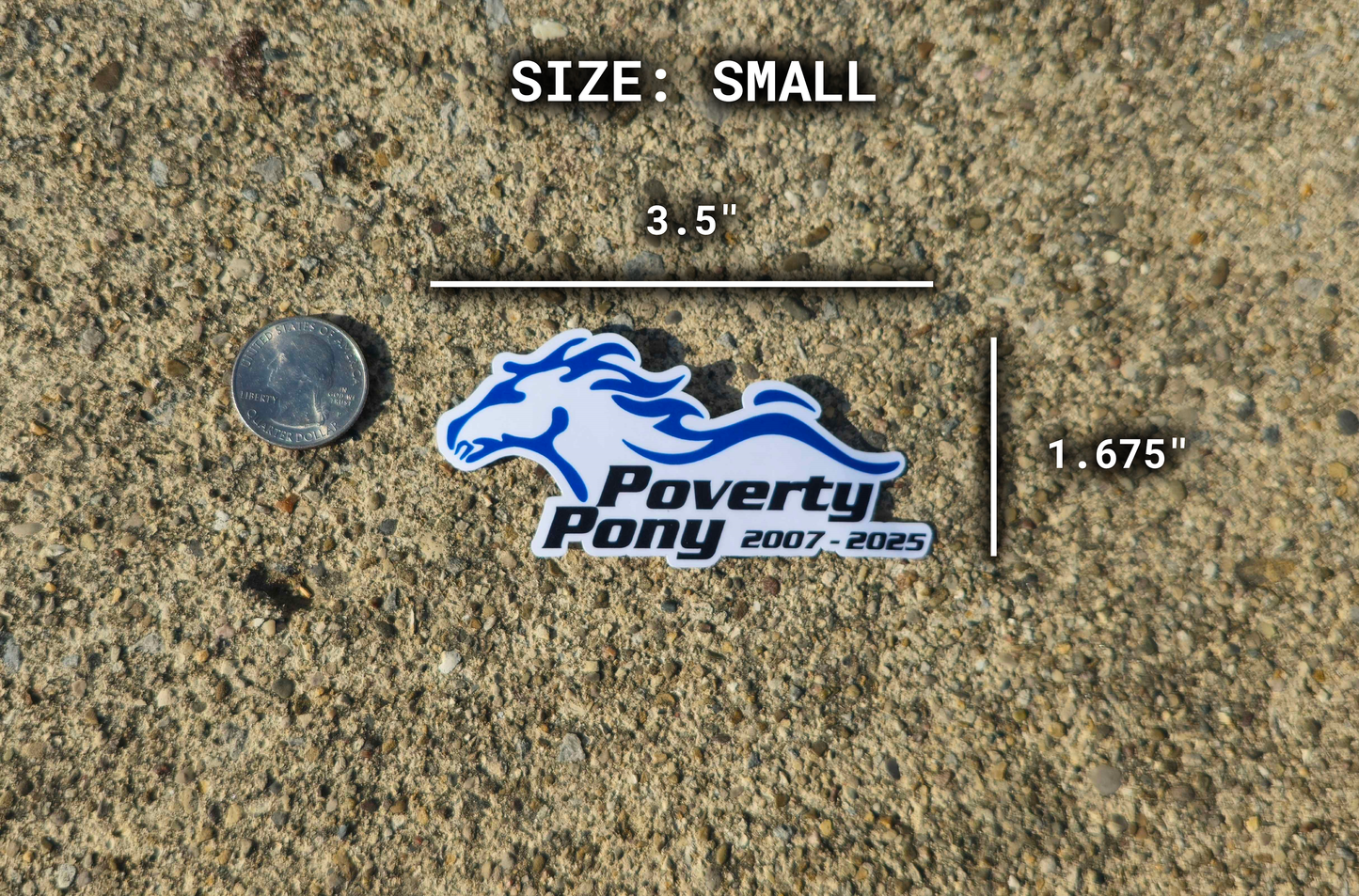 Poverty Pony Sticker