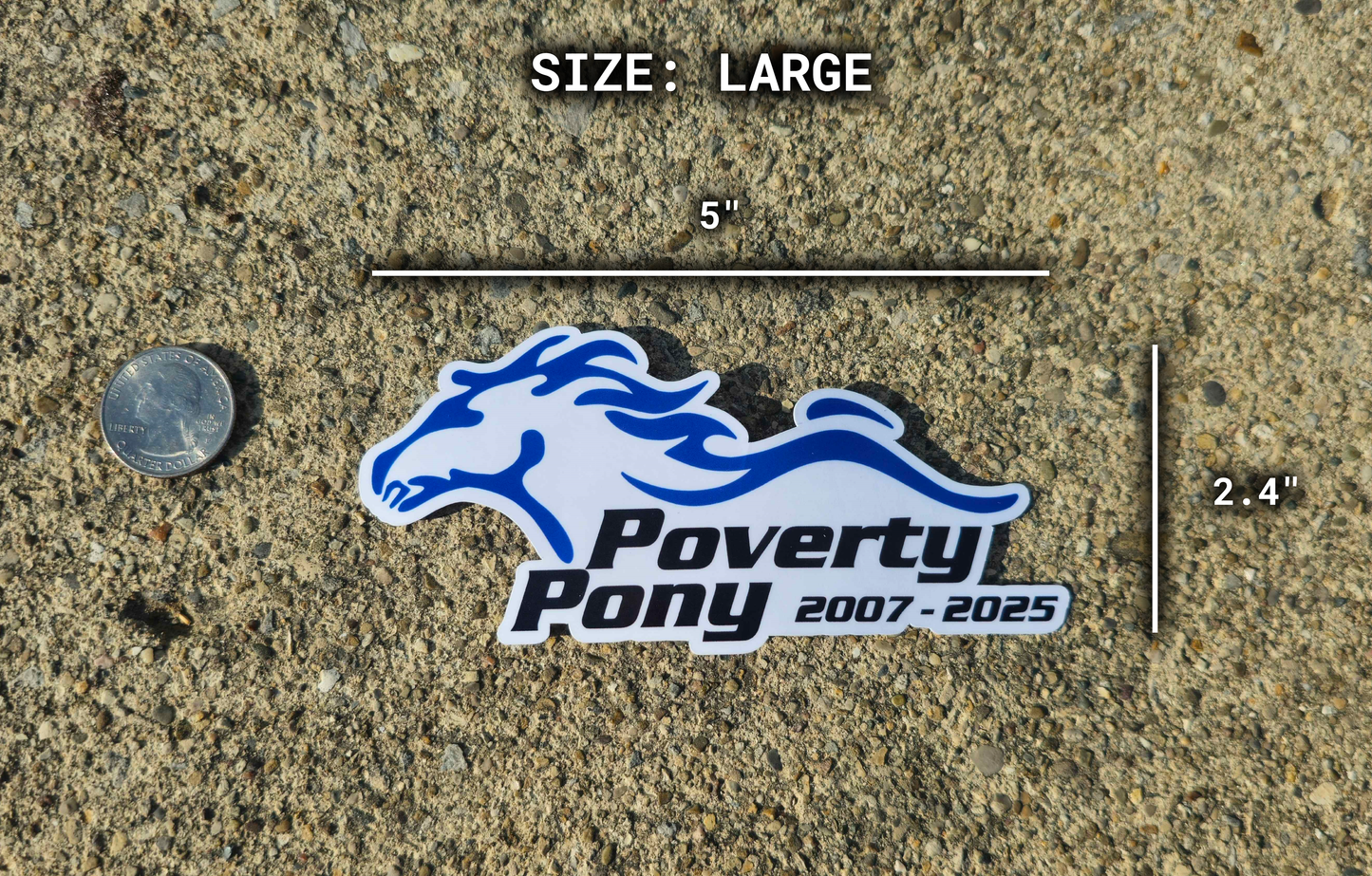 Poverty Pony Sticker