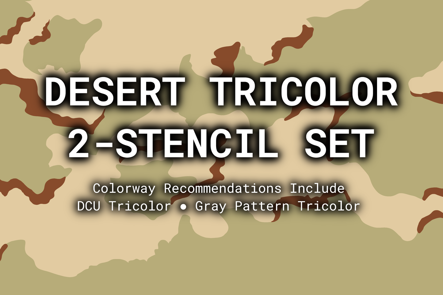 Desert Tricolor 2-Stencil Set