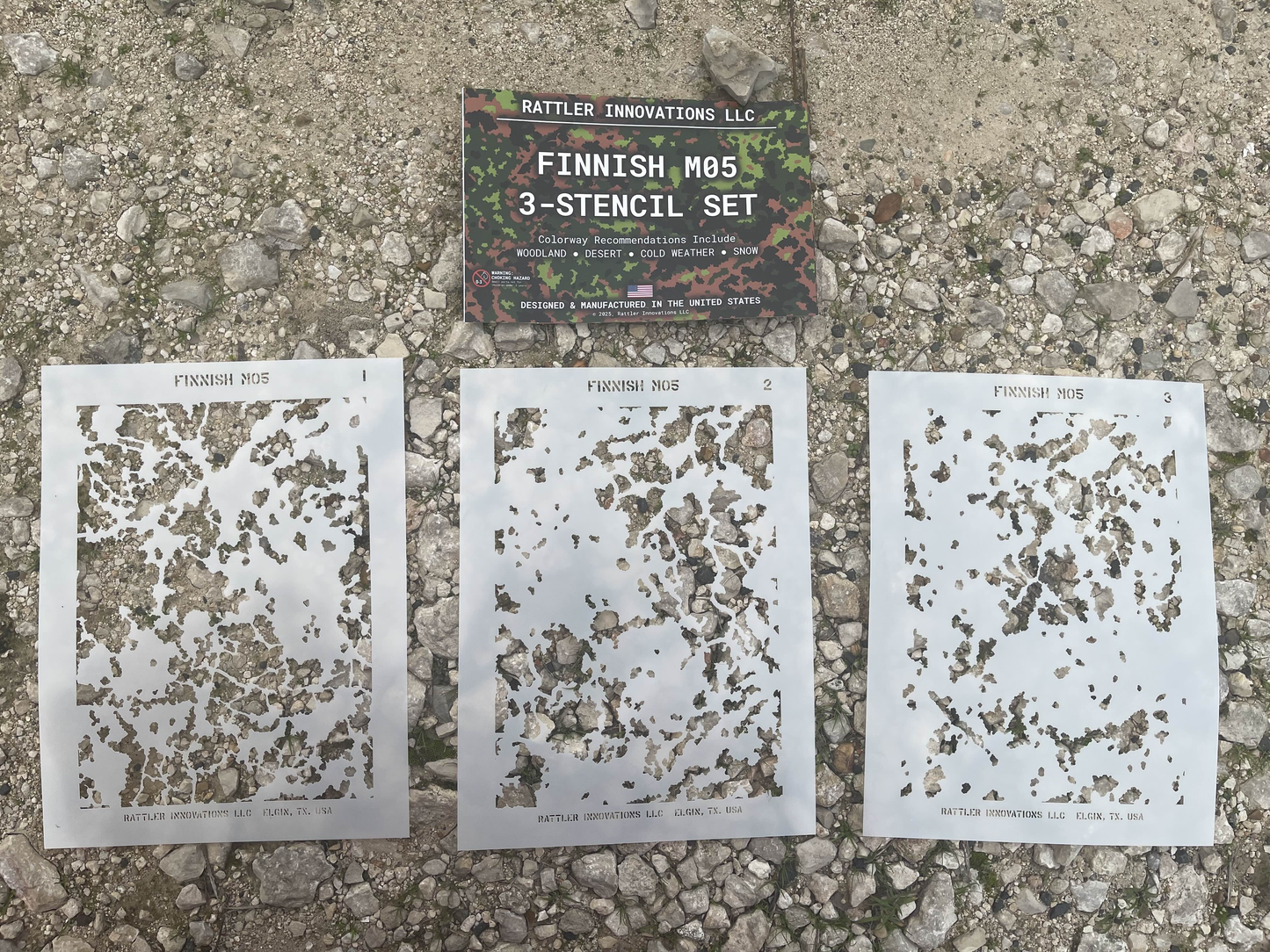 Finnish M05 3-Stencil Set