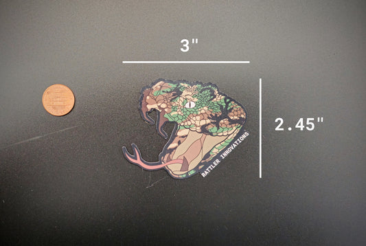 Rattler Innovations M81 Woodland Logo Sticker Rattler Innovations LLC
