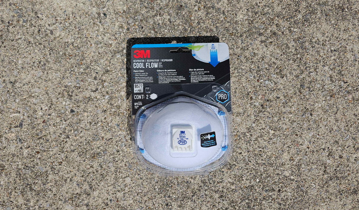 3M Cool Flow P95 Particulate Respirator #8577 2-Pack