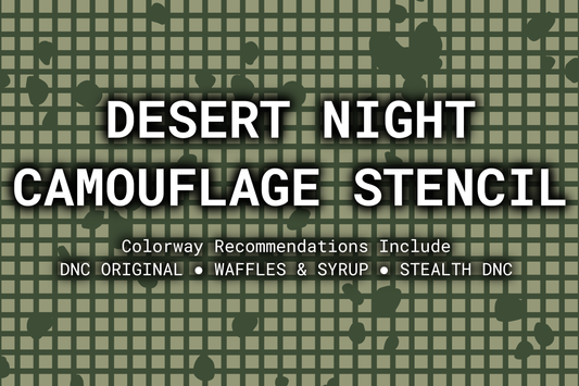 Desert Night Camouflage Reusable Stencil