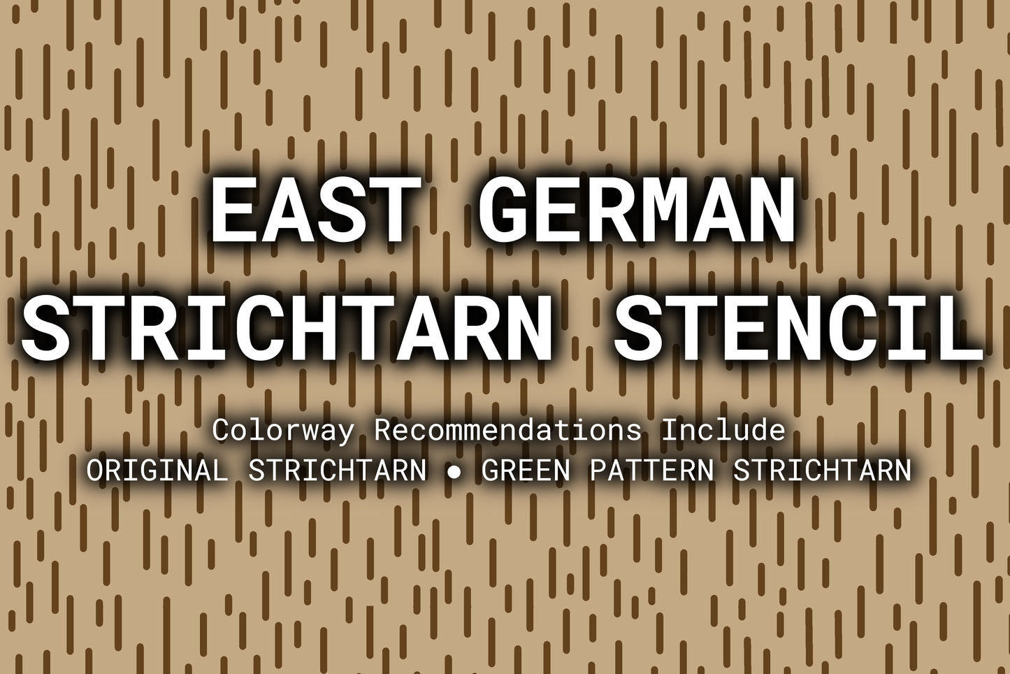 East German Reusable Strichtarn Stencil