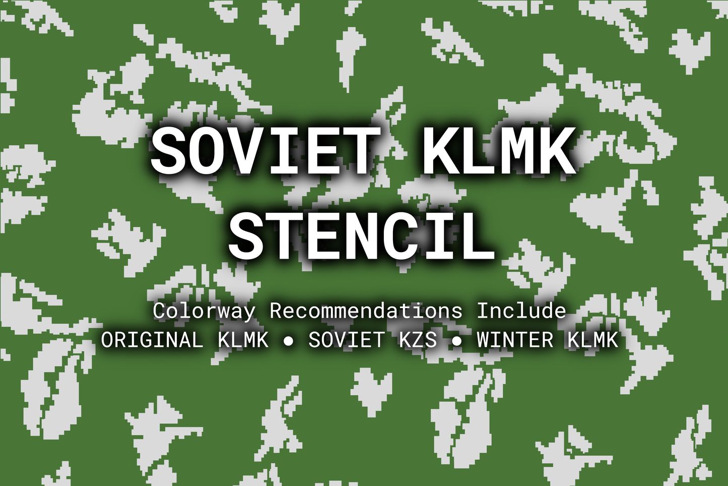 Soviet KLMK Reusable Stencil
