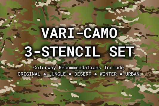 Vari-Camo Reusable 3-Stencil Set