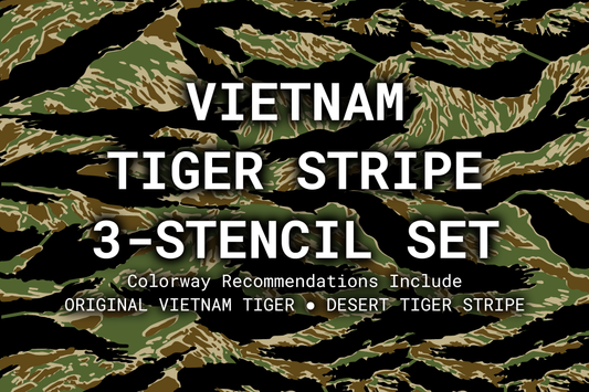 Vietnam Tiger Stripe Reusable 3-Stencil Set