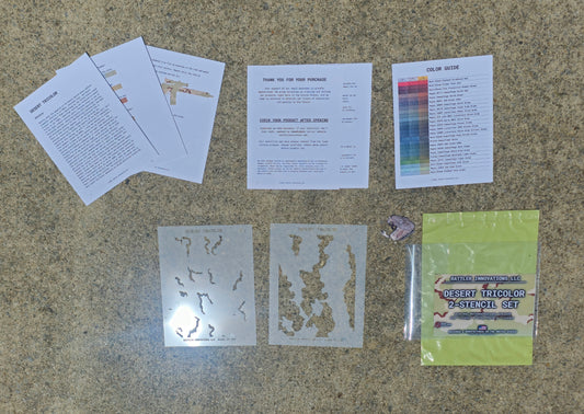 Desert Tricolor Reusable 2-Stencil Set Rattler Innovations LLC