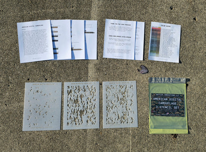 American Digital Camouflage 3-Stencil Set
