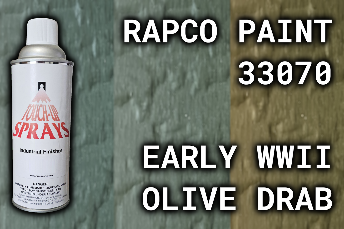Rapco 33070 Early WWII Olive Drab
