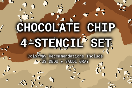 Chocolate Chip 4-Stencil Set
