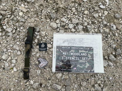 M81 Woodland | Sling + Stencil Bundle