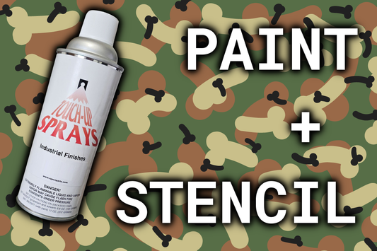 Phalli-Camo - Woodland Wang | Paint + Stencil Bundle