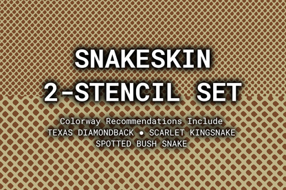 Snakeskin Reusable 2-Stencil Set Rattler Innovations LLC
