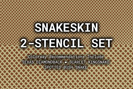 Snakeskin Reusable 2-Stencil Set Rattler Innovations LLC