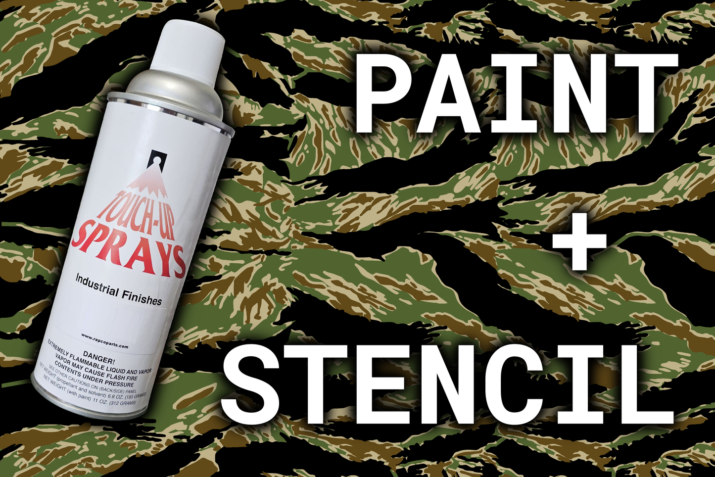 Vietnam Tiger Stripe | Paint + Stencil Bundle