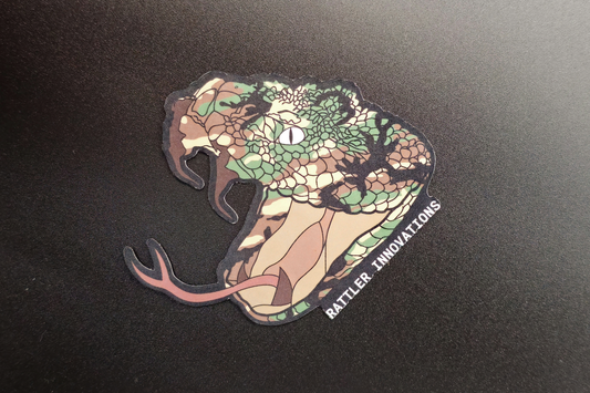 Rattler Innovations M81 Woodland Logo Sticker Rattler Innovations LLC