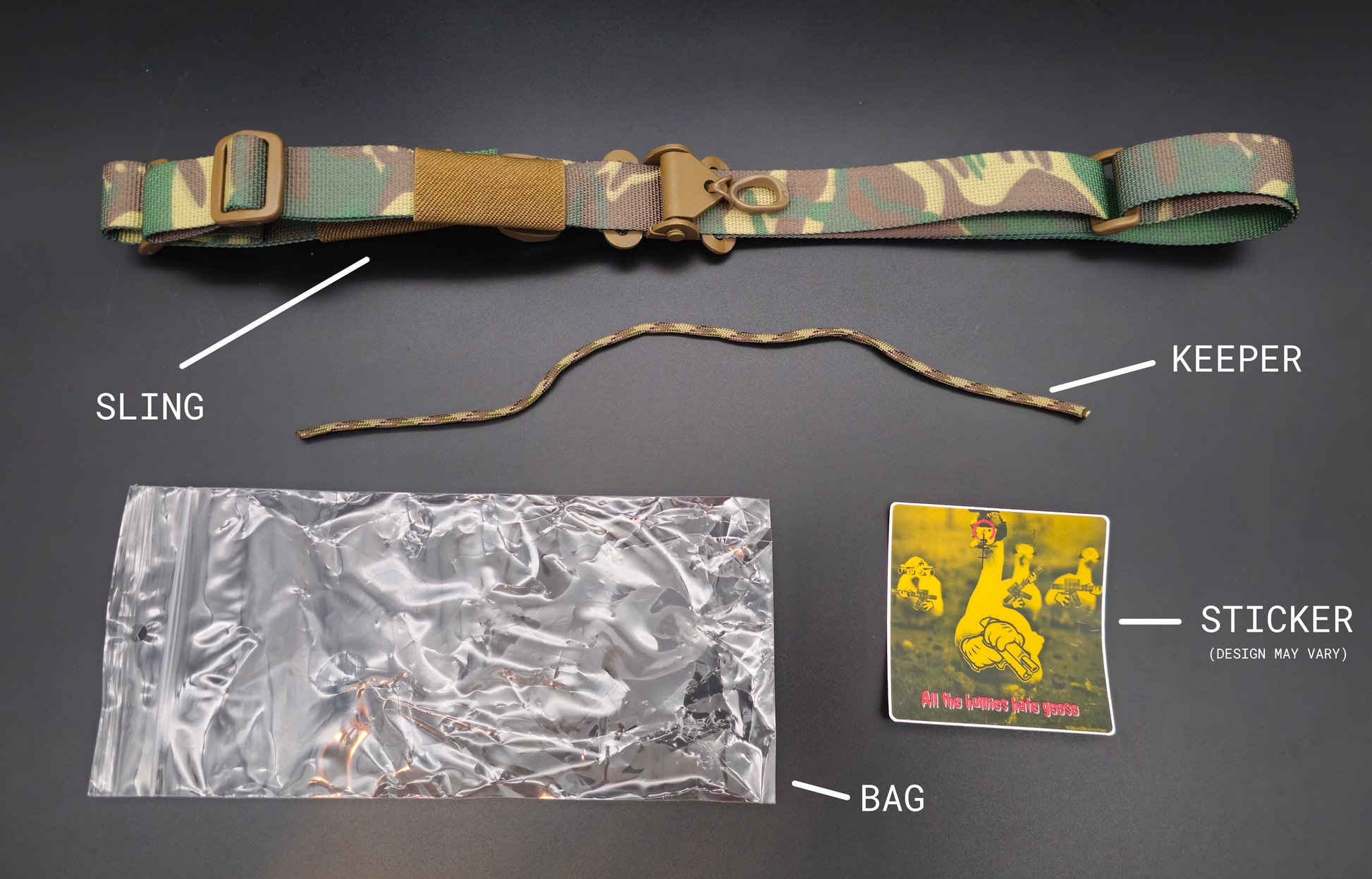 Rhodesian Brushstroke Sentinel Slim Sling - NOLA Nobody Designs Rattler Innovations LLC