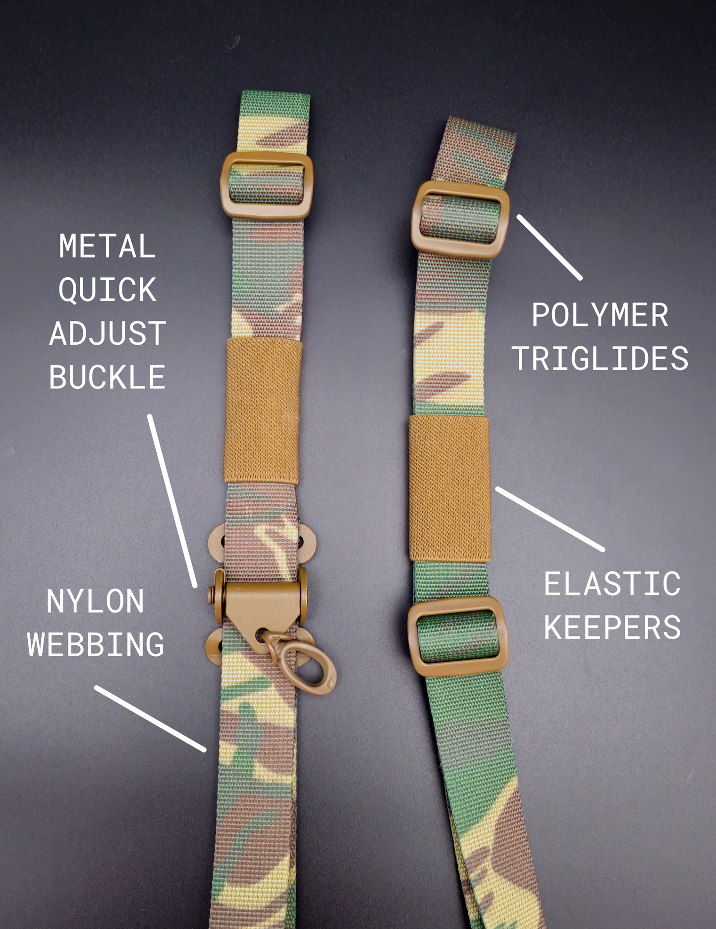 Rhodesian Brushstroke Sentinel Slim Sling - NOLA Nobody Designs Rattler Innovations LLC