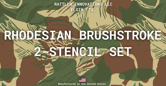 Rhodesian Brushstroke 2-Stencil Set